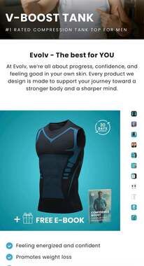 Evolv V-Boost Ionic Shaping Compression tank 3pk